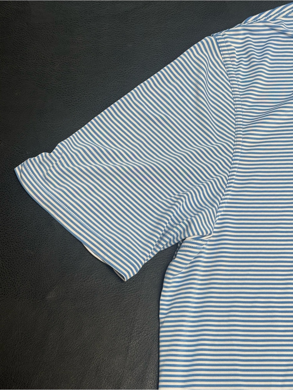 Vineyard Vines Light Blue & White Striped Polo - Picture 2 of 5